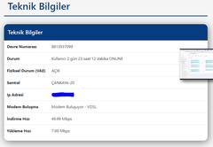 TURK.NET HIZIM BİLGİ VERİLMEDEN 75 MPBS'DEN 50'YE DÜŞÜRÜLDÜ....