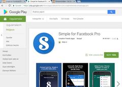 Simple for Facebook Pro ücretsiz  Google Play