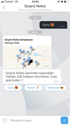 Turkcell bip sürpriz nokta[günlük 1 GB ve sürpriz hediyeler]