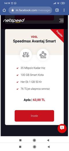 Netspeed ten internet alınır mı