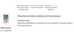 APPLE ONARIM MERKEZİNE GÖNDERİLMİŞTİR ne demek?