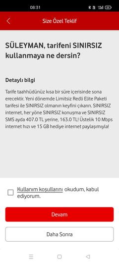 Vodafone Limitsiz Tarifeler! (ANA KONU)