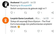 Disco Elysium: The Final Cut Resmi Türkçe yama sonunda bizlerle.. Oyunu güncellemeniz yeterli