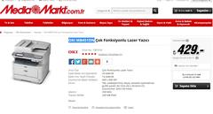  MEDIAMARKT OKI MB451DN ÇOK FONKSİYONLU LAZER YAZISI 429 TL