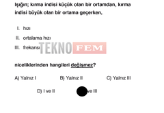  BEN BÖYLE ÇELİŞKİ GÖRMEDİM FEM VE ÖSYM ÇELİŞKİSİ FİZİK SORUSU