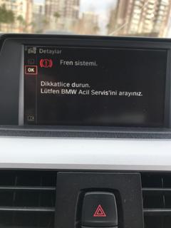 BMW F30 Lastik hasarı sensör