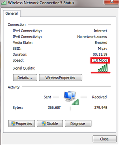  Wifi sinyal yüksek bağlantı 1 mbit sorunu