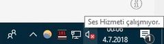 windows ses hizmeti çalışmıyor