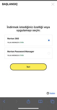 Norton Security Premium 10 Aygıt 360 TL/2 YIL