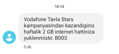 Vodafone Hediye 2 GB