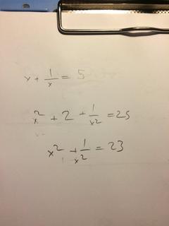 Yahu su x^2+1/x^2 sorularinin taktigi vardi