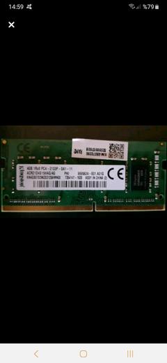 SATILDI-- Kingston 4GB DDR4 2133 Mhz Notebook ram