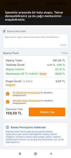 [ BİTTİ ] Migros Sanal Market Mastercard Banka Kartı 200TL Üzeri 50TL İndirim