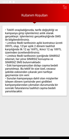 Vodafone Limitsiz Tarifeler! (ANA KONU)