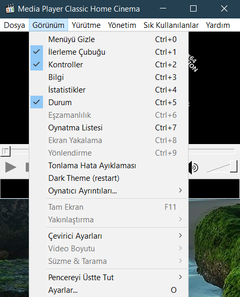 media player classic dil değiştirme