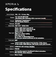 Sony Xperia 1 Mark 2 Sızıntıları (Leaks)