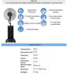  ALF SSIV-01 ATSFI 121 Soğuk Buharlı Vantilatör