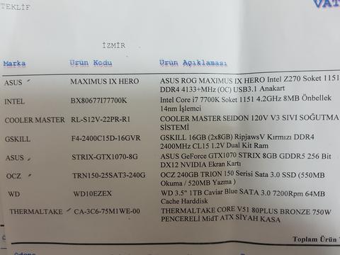 Üst Seviye Oyuncu sistemi için Kasa tavsiyesi