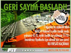  MACfit spor salonu 3 gün bedava haydi spora sonra aylık 45 TL Kampanya !!!