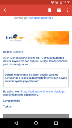 TurkNet Destek Burada