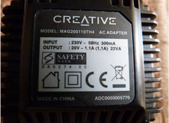 Creative Gigaworks T20 II adaptör sorunsalı