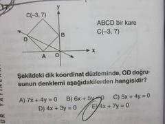  Doğrunun Analitiği Sorularım