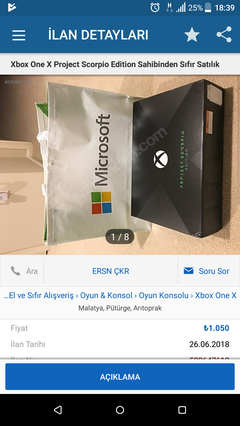 Sahibindenden xbox one x alacaklara dikkat