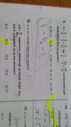  Matematik ve Geo sorularım