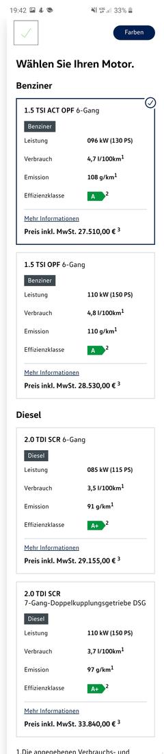 A3, Golf, Leon ve Octavia DİZEL motor seçeneği SATILMAYACAK