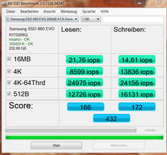 Samsung 860 Evo Düşük iops değeri sorunu