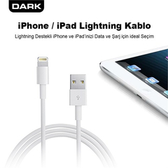  Dark iPhone 5/5c/5s/6/6 Plus Lightning 1m Şarj ve Data Kablosu 3,02TL Kargo Ücretsiz