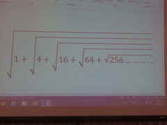  Matematik sorusu acil yardım(sonsuza giden karekök)