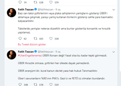 30 Mayıs 2018 Uber'in Türkiye'de yasaklanması.