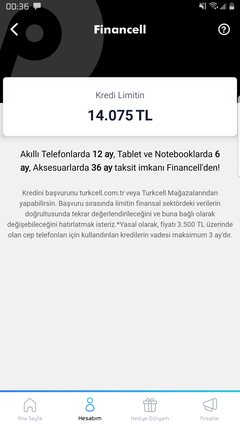 Turkcell kredi kullanamıyorum 