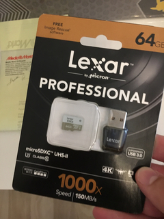 Sıfır Lexar 64 Gb Professional Hafıza Kartı(Go Pro Uyumlu)