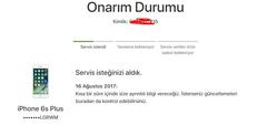 APPLE ONARIM MERKEZİNE GÖNDERİLMİŞTİR ne demek?