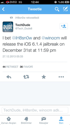  iOS 6.1.3/6.1.4/6.1.5/ Untethered Jailbreak Yayınlandı!!!