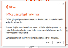  Office 2016 Güncelleme Yardım