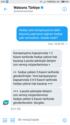 Watsons Kişisel Bakım Ürünlerinde %40 İndirim 1-5 Kasım