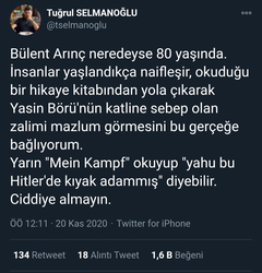 Bülent Arınç'ın Sözlerine Akpliler Twitter'dan Büyük Tepki Gösterdi