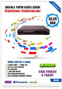  4 KAMERALI FULL GÜVENLİK KAMERA SETİ- DVR KAYIT CİHAZLI ŞOK FİYAT.........360 TL