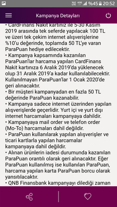 Cardfinans nakit ile internet alışverişlerinde 50 TL parapuan