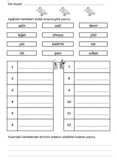 İLKOKULLAR İÇİN ETKİNLİK TEST VE UYGULAMALAR