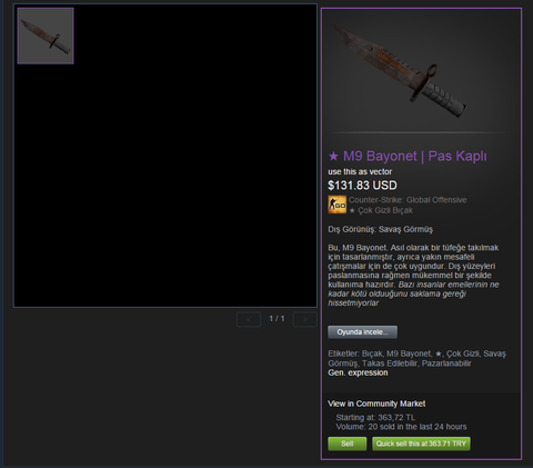 Satıldı 🔪 M9 Bayonet Rust Coat (BS)