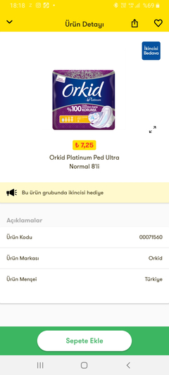 Şok Market Orkid Ultra 1 Alana 1 Bedava(Bayan Üyelere Özel Konu)