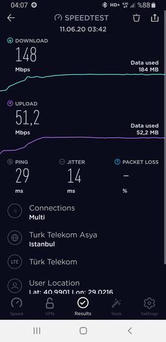 TÜM OPERATÖRLER 4,5G HIZ TESTİ [ANA KONU] 5G YE DOĞRU ADIM ADIM