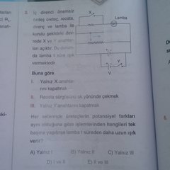 3 adet elektrik akımı sorusu