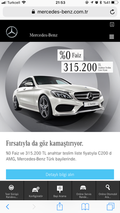 W205 MERCEDES C-Class ANA KONU