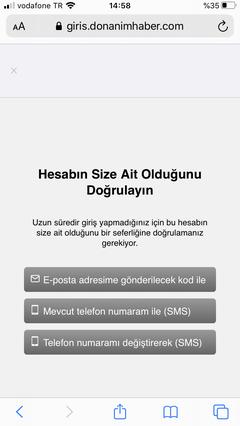 Hesabımı doğrulayamıyorum