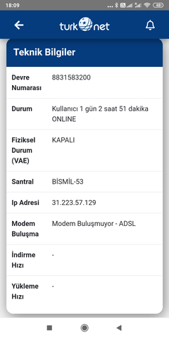 Hız  50 adsl bağlı dsl ışığı turuncu? 